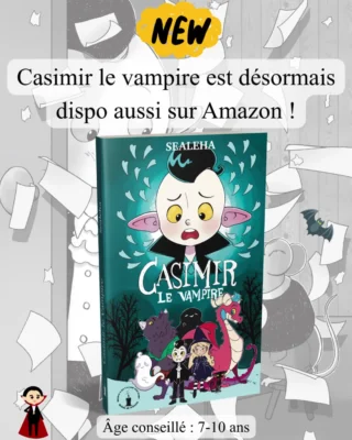 Casimir le vampire est maintenant disponible à l'achat sur Amazon !
Ça se passe ici : https://www.amazon.fr/dp/2493972287
Il fait bien évidemment aussi partie des livres que j'ai apportés pour la Clermont Geek Convention de ce WE ^^

 #bookstagramfrance #livrejeunessefrançais #lectureenfant #lecturejeunesse #livreenfant #romanjeunesse #livrejeunesse #salonlivre #illustrationjeunesse #dedicace #livrestagram