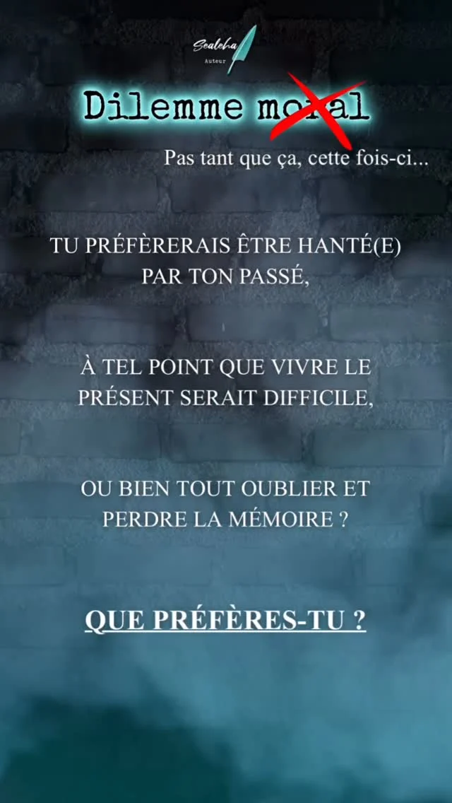 Petit dilemme pour démarrer la semaine !
Réponds en commentaire (en évitant le ni l’un ni l’autre, sinon c’est pas drôle !)
C’est le type de thème qui traverse mes écrits en ce moment…
#sfff #bookstagramfrance #imaginaire #dilemme #livrestagram